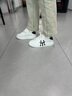 LRTH增高鞋男秋季情侶小白鞋男女韓版潮流厚底板鞋輕便百搭休閑運動(dòng)鞋 白/黑印花（增高6cm) 41 曬單實(shí)拍圖