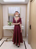 雅格羅伊喜媽媽婚禮服年輕款高端大氣49歲2024婚宴裝喜婆婆結(jié)婚喜服平時(shí)可 拉菲紅五分袖 2XL128-138 均碼 曬單實(shí)拍圖
