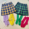 ELAND衣戀半身裙女JK學院風少女百褶裙半身裙短裙子女夏季 綠色(40)Green M 165 曬單實拍圖