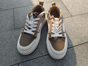 海瀾之家（HLA）男鞋2025新款春季透氣休閑百搭男士厚底增高板鞋男 白棕色 41 曬單實(shí)拍圖