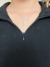 小米星旁白jewelry流星項鏈女輕奢小眾設計感夏季超閃鋯石鎖骨鏈女 銀色 現貨(配純銀鑒定證書(shū)) 曬單實(shí)拍圖