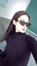 WEEKEND OXYGEN意大利三角貓眼出游墨鏡女款海邊旅游拍照出片防紫外線(xiàn)太陽(yáng)眼鏡 【神秘黑】防紫外線(xiàn) 曬單實(shí)拍圖