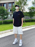 名創(chuàng  )優(yōu)品男士短袖男休閑衣服男裝夏季寬松大碼男生純棉半袖Z 淺米 XL 曬單實(shí)拍圖