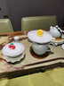 青澹汝窯手工壺承汝瓷可功夫茶具可養金線(xiàn)宋代汝窯三足樽承盤(pán) 三足樽承盤(pán) 曬單實(shí)拍圖