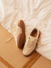 FOOT INDUSTRY 足下工業(yè) 「2025新款」須邊帆布鞋情侶運動(dòng)休閑舒適男女同款 珍珠白 38 曬單實(shí)拍圖