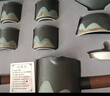 蘇氏陶瓷（SUSHI CERAMICS）手繪釉畫(huà)彩千里江山四色杯清風(fēng)壺套裝禪黑文創(chuàng  )伴手禮套組 曬單實(shí)拍圖