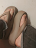 LeeXX WASSUP日本MUJI7.0增高厚底人字拖女夏外穿新款沙灘鞋防滑網(wǎng)紅家 玫紅【7.0CM增高 】 37 38 【建議鞋碼37-38碼】 曬單實(shí)拍圖