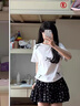 樂雅秀2025新款蝴蝶結(jié)半身裙女春夏百褶裙顯瘦A字短裙子蛋糕裙顯瘦短裙 黑色 M 建議100-110斤 曬單實拍圖