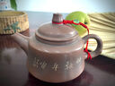 覓陶廣西特產(chǎn)欽州坭興陶純手工茶壺泡茶茶具套裝陳同悅線(xiàn)刻竹子石瓢壺 竹報(bào)平安 單壺 200ml 曬單實(shí)拍圖
