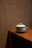 雅瓷汝窯茶杯辦公室馬克杯陶瓷帶蓋咖啡杯天青色可開片汝瓷安仁杯 汝窯安仁杯 250ml 1只 曬單實(shí)拍圖