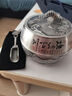 臻之禮 高檔純錫茶葉罐大號金屬半斤裝儲茶錫罐錫制1斤裝空盒密封罐家用 常規(guī)海納百川文字 小號115*105MM高 容量：3-4兩 曬單實拍圖