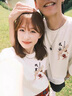love legend情侶裝夏天季短袖t恤新款寬松潮流一男一女學(xué)生上衣套裝班服定制 胸前小圖 白色 L 男+女S 曬單實(shí)拍圖