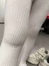 斐月伽女童連褲襪春秋純棉兒童純色打底褲連腳秋季女寶寶嬰兒中厚打底襪 白色 24-26 90~105cm閉檔 曬單實(shí)拍圖