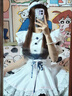 賽翼紺色小女仆日系少女軟萌可愛(ài)甜美Cosplay角色扮演花邊蕾絲女仆裝 新款天使女仆連衣裙+圍裙+頭飾 S 曬單實(shí)拍圖