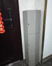 小狗窩 創(chuàng  )意360度旋轉鞋柜隔斷柜陽(yáng)臺儲物柜轉角窄高立式圓柱家用門(mén)口柜 43高純灰127CM高 曬單實(shí)拍圖