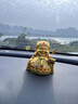 一賓（YIBIN）汽車擺件財(cái)神爺車載香水香薰飾品高檔車內(nèi)裝飾品中控臺(tái)招財(cái)男女士 財(cái)神爺【彩繪紅+檀木出入平安】 曬單實(shí)拍圖