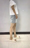百麗踏超火絕美厚底涼拖鞋女外穿時尚配裙子2025新款外出法式平底拖鞋 米白色 36 曬單實拍圖