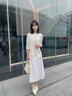 Laurèl【真絲】勞芮新款氣質(zhì)收腰百搭高智西服外套LWD351T02400 純凈白 M 165/88A 曬單實拍圖
