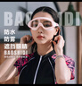 MINCITY術(shù)后護(hù)目鏡女洗澡洗頭防水割雙眼皮激光飛秒眼罩防護(hù)眼鏡大框泳鏡 透明黑[大框款] 曬單實(shí)拍圖