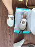 大東薇DADONGWEI休閑樂福鞋女2春秋新款軟底單鞋平底淺口孕婦鞋軟底皮鞋一腳蹬女 杏色 36 曬單實(shí)拍圖