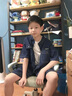 G.DUCKKIDS男童夏裝牛仔短袖襯衫套裝兒童裝童裝潮帥氣衣服男孩夏季薄款衣服 豆豆杰尼-1760天絲牛仔套裝 兩件 160 cm 曬單實(shí)拍圖