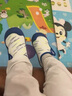 迪士尼童鞋女童防滑學(xué)步鞋寶寶室內穩步鞋男童幼兒園鞋透氣軟底鞋子 白色 白色 19 內長(cháng)13cm 曬單實(shí)拍圖