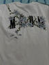 木皓短袖t恤男2025新款重磅美式純棉騰蔓花卉情侶半截袖潮牌寬松上衣 白色 XL （125斤-140斤) 曬單實(shí)拍圖