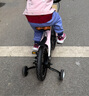 鳳凰兒童自行車男女小孩初學(xué)腳踏車鎂合金輔助輪自行車 法拉利山地車 輻條輪粉色-碟剎-輔助輪 14寸【適合95-130cm】 曬單實(shí)拍圖