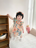 龍喜年一周歲女寶禮服中式國風旗袍生日百天抓周宴嬰幼女童裙子公主夏 淺綠色 神龍見首淺綠 80 曬單實拍圖