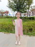 班喜迪女童連衣裙夏裝2025新款洋氣兒童公主裙女寶寶背心裙夏季小童裙子 粉色 120 曬單實拍圖