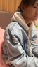 Teenie Weenie小熊女春季寬松短款牛仔外套小個子復(fù)古時髦潮酷上衣 淺藍(lán)色 S (160) 曬單實拍圖