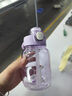 【大牌同款】夏季運動(dòng)水壺吸管?chē)崌嵄逍卤銛y防摔水杯壺小酷杯 紫色 700ml 曬單實(shí)拍圖