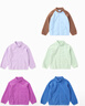 幼嵐（ALLBLU）allblu幼嵐【空氣絨】?jì)和馓啄型?5春季新款加絨保暖外衣 帆船藍拼巧克力色 130 cm 曬單實(shí)拍圖