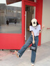 Calvin KleinJeans25夏季女士潮流美式ck印花純棉撞色圓領(lǐng)短袖上衣T恤47B808G VVD-月光白/藏青 M 曬單實(shí)拍圖