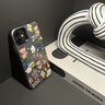 梵皓伊潮牌卡通可愛(ài)動(dòng)物派對(duì)適用iPhone15Promax手機(jī)殼新款蘋果16防摔軟殼14plus男女情侶款13/12高級(jí)感 彩銀磨砂-黑色-動(dòng)物派對(duì) IPhone15Pro 曬單實(shí)拍圖