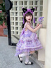 G.DUCKKIDS童裝洛麗塔公主裙女童連衣裙夏季庫洛米裙子兒童蓬蓬裙蛋糕裙洋氣 公主裙 110 (建議100cm 4-5歲左右)cm 曬單實(shí)拍圖