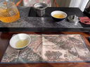 唐岳珍天然烏金石茶盤家用輕奢現(xiàn)代整塊一體排水石頭茶臺石板 50*25*3CM 曬單實拍圖