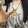 老鳳祥菩薩黃金吊墜足金觀音男女款款黑繩編織項(xiàng)鏈純金情人節(jié)禮物送男友 【收藏級】火焰觀音 約2.1g-默認(rèn)黑繩 曬單實(shí)拍圖