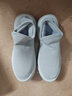 西域駱駝（VANCAMEL）一腳蹬運(yùn)動(dòng)漁夫鞋男舒服透氣飛織彈力網(wǎng)面無鞋帶套腳休閑鞋子 灰色 建議買大一碼斷碼品牌特-價(jià)/ 40 曬單實(shí)拍圖