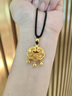金宙福字鎖包金包銀999足金包足銀平安鎖長(zhǎng)命鎖金鎖網(wǎng)紅爆款送女友禮 福字鎖包【金珠款+黑繩】 包金2克 曬單實(shí)拍圖