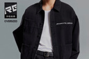 杰克·瓊斯（JACK&JONES）25年男裝多口袋工裝牛仔外套男寬松休閑潮流春秋款刺繡牛仔夾克 A15黑色牛仔 常規 M 曬單實(shí)拍圖