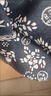 烏鎮(zhèn)藍印花布棉麻印染手工幼兒園民族風碎花服裝面料青花桌DIY 蝶戀花布料【幅寬153】 2米價【200*150】 曬單實拍圖
