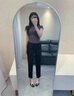 特洛曼夏季西裝褲女長褲休閑顯瘦直筒煙管褲彈力面試工作職業(yè)西褲正裝褲 曬單實(shí)拍圖