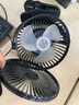眾果小風(fēng)扇桌面電風(fēng)扇6英寸USB充電夾子扇大風(fēng)力空氣循環(huán)扇宿舍床頭辦公室戶外露營臺夾掛低噪靜音定時(shí) 黑【充/插雙供電】可定時(shí)丨五檔 5600mAh 曬單實(shí)拍圖