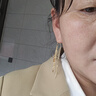 FPB18k金星月耳線女小眾時尚黃金長款流蘇耳墜仿999金星星耳環(huán)耳飾送 流蘇星月耳針 曬單實拍圖