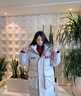 波司登反季冬季太空系列羽絨服男女同款裝長(zhǎng)款連帽新國(guó)標(biāo)90絨外套 曬單實(shí)拍圖