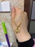 薇笑珠寶18K黃金延長(zhǎng)鏈女彩金加長(zhǎng)鏈尾輕奢情人節(jié)禮物送女友老婆生日紀(jì)念 肖邦【K黃】 【7cm】 曬單實(shí)拍圖