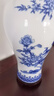 收藏天下景德鎮(zhèn)陶瓷器青花客廳玄關博古架酒電視柜擺件花瓶中式家居工藝品 青花花鳥 高36cm+底座 曬單實拍圖