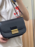 CHARLES&KEITH金屬扣翻蓋復古豆腐包單肩包包女包生日禮物CK2-80782444 Black黑色 M 曬單實(shí)拍圖