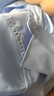 BLUE LITTLE WHITE長(cháng)袖襯衫男彈力夏季商務(wù)休閑免燙男士抗皺職業(yè)正裝冰絲大碼白襯衣 淺藍色FS2102 L/39（115斤-130斤） 曬單實(shí)拍圖